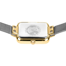 Load image into Gallery viewer, Bering Petite Square 35mm Silver Gold Milanese Strap Watch