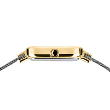 Load image into Gallery viewer, Bering Petite Square 35mm Silver Gold Milanese Strap Watch