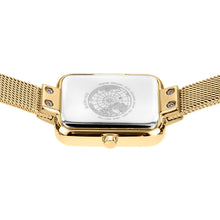 Load image into Gallery viewer, Bering Petite Square 35mm Gold Milanese Strap Watch