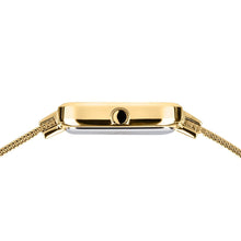 Load image into Gallery viewer, Bering Petite Square 35mm Gold Milanese Strap Watch