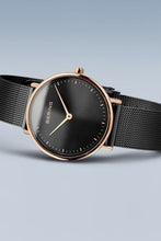 Load image into Gallery viewer, Bering Classic 27mm Ultra Slim  Black Milanese Strap Watch