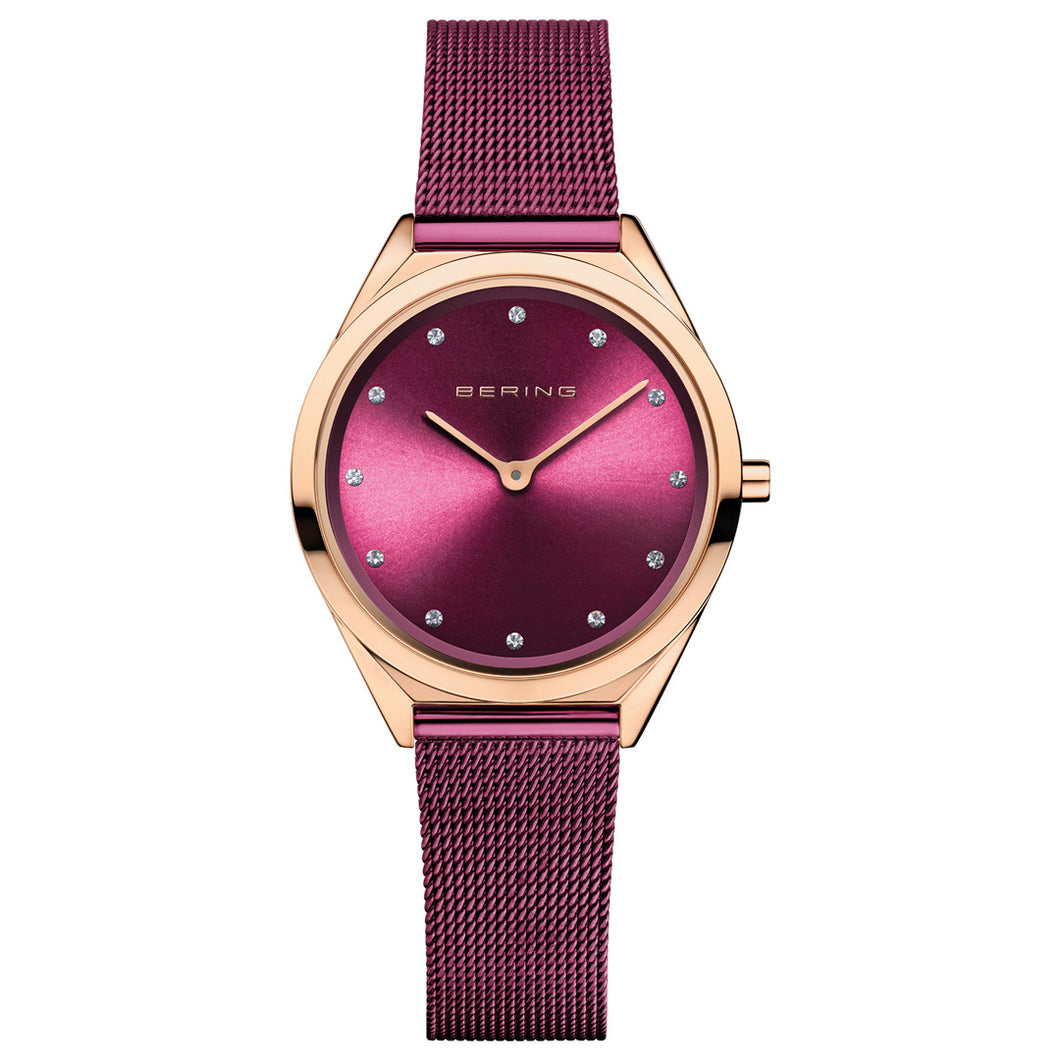 Bering Ladies Ultra Slim Purple Watch