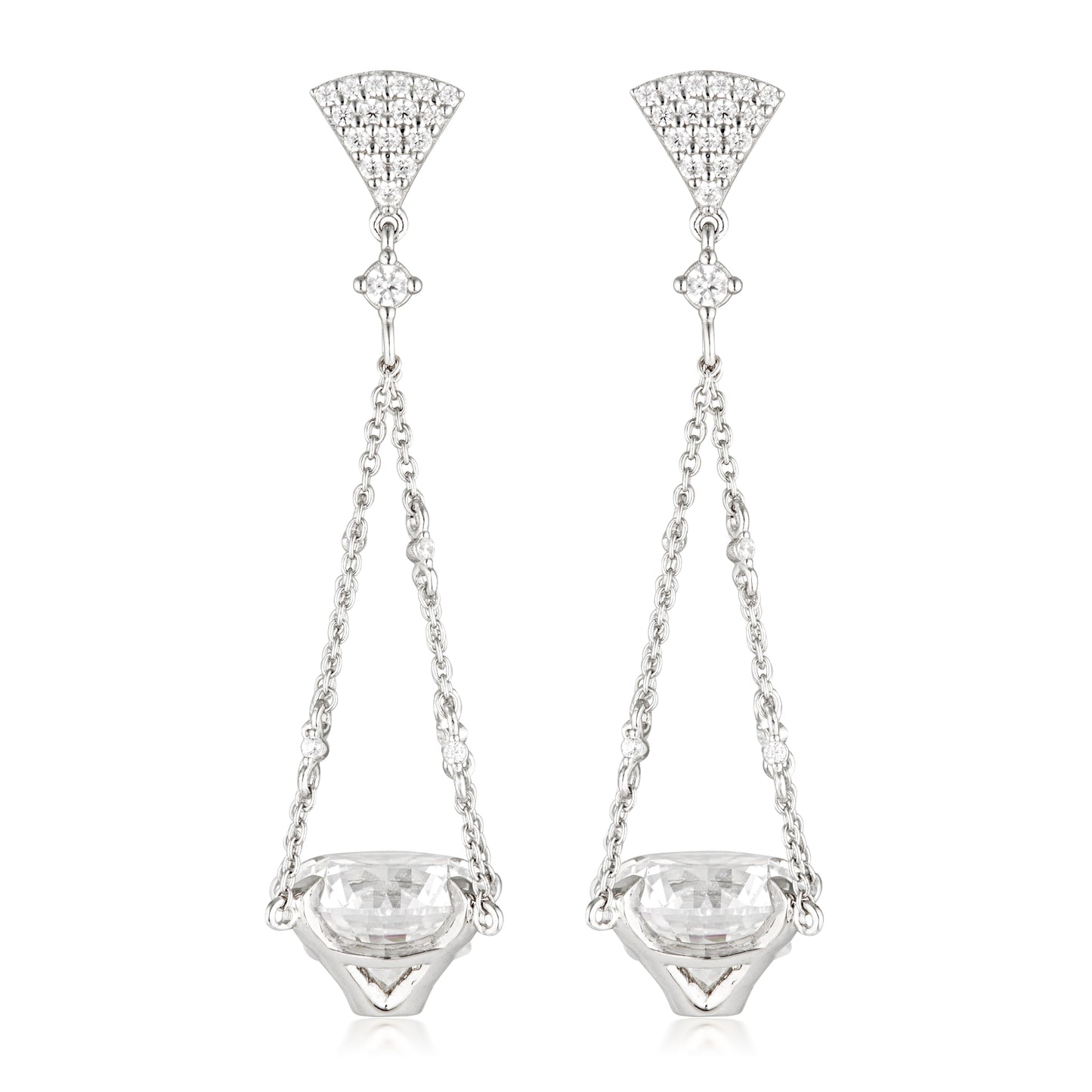 SUMMER SORBET BRILLIANT BOUQUET EARRINGS SILVER