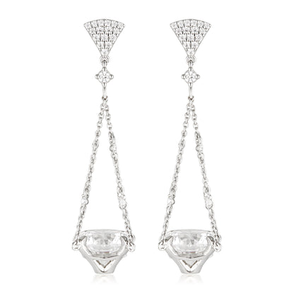 SUMMER SORBET BRILLIANT BOUQUET EARRINGS SILVER