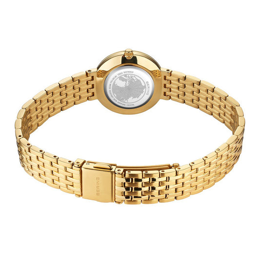 Bering Classic 26mm Polished Gold Strap Watch