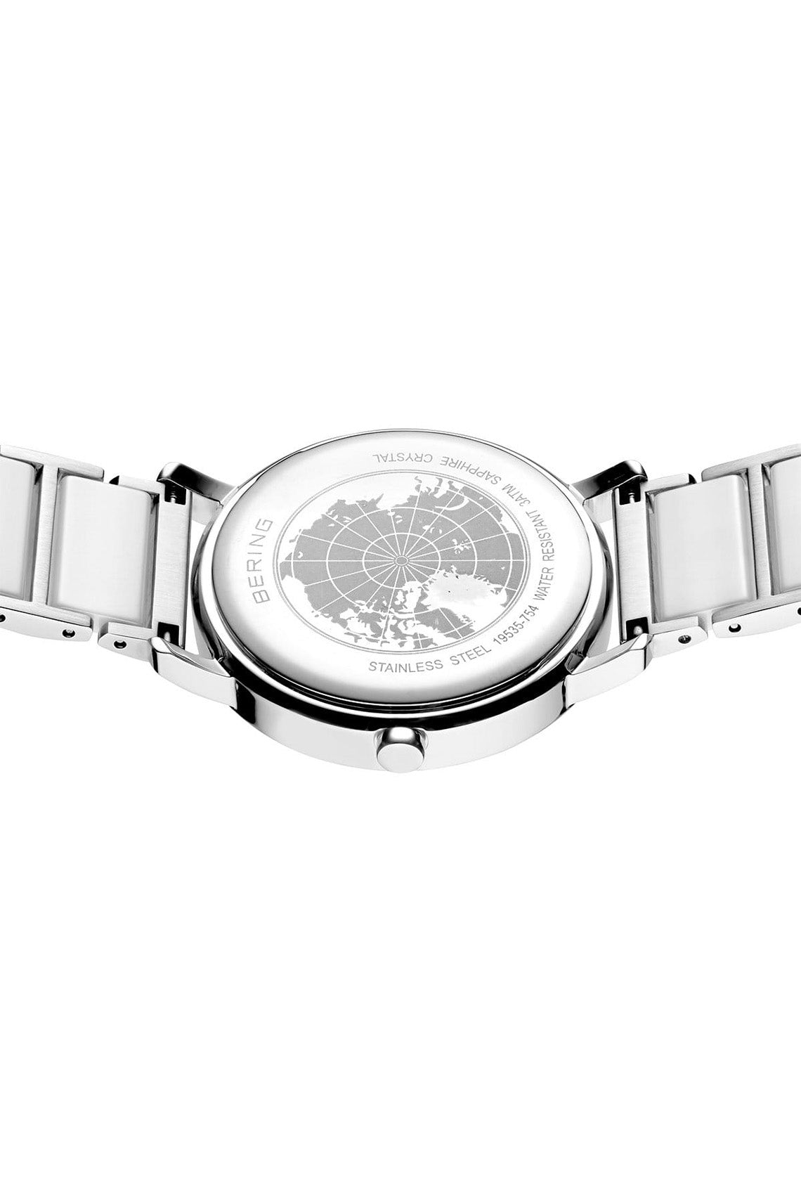 Bering Solar 41mm White Dial White Ceramic Strap Watch