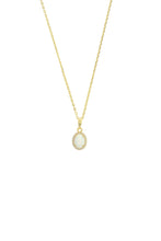 Load image into Gallery viewer, OPAL GLOW BLACKWATTLE WHITE CREATED OPAL PENDANT GOLD