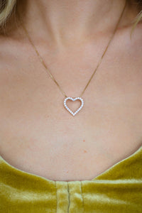 GEORGINI GOLD HEART 0.5TCW IN 9CT YELLOW GOLD PENDANT