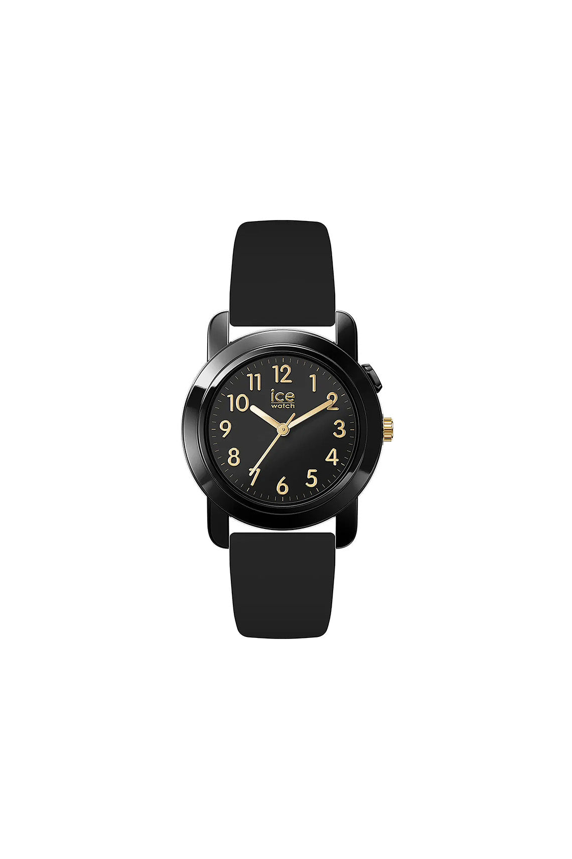 Ice Find Analog Black Gold Silicon Strap Size Small Watch