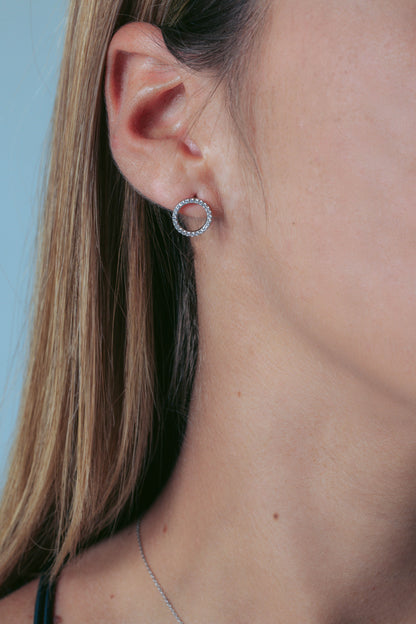 GEORGINI 02.ARA RHODIUM EARRING