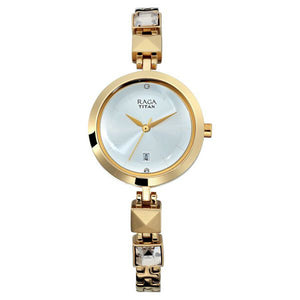 Titan Raga Viva Analogue Silver Dial Metal Strap Women Watch