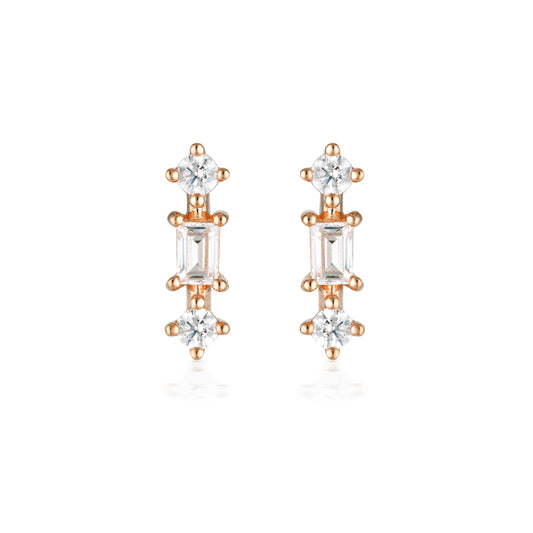 GEORGINI THE LAYERED EDIT TOLU EARRING ROSE GOLD