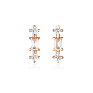 GEORGINI THE LAYERED EDIT TOLU EARRING ROSE GOLD