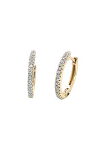 Load image into Gallery viewer, GEORGINI GOLD HOOPS 0.35TCW IN 9CT YELLOW GOLD EARRINGS