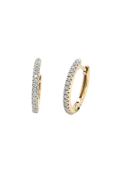 GEORGINI GOLD HOOPS 0.35TCW IN 9CT YELLOW GOLD EARRINGS