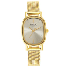 Load image into Gallery viewer, Titan Raga Viva Champagne Dial Analogue Stainless Steel Strap watch for Women