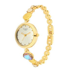 Titan Raga Moments Of Joy Mother of Pearl Dial Women Watch With Metal Strap