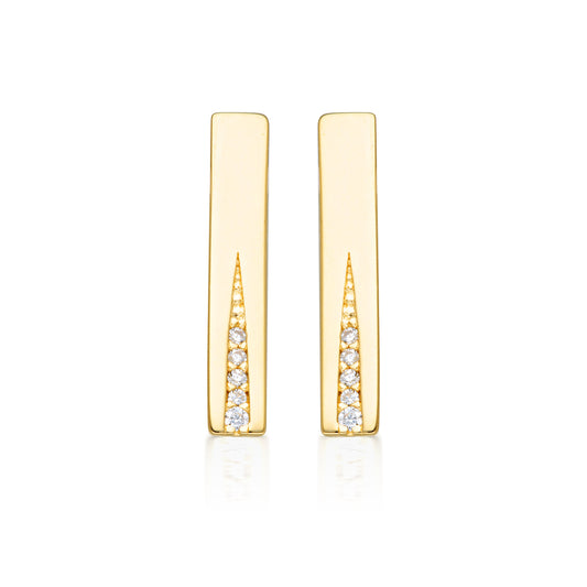 GEORGINI THE LAYERED EDIT GILDED EARRINGS GOLD