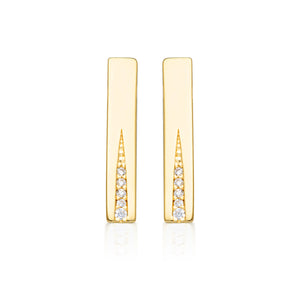 GEORGINI THE LAYERED EDIT GILDED EARRINGS GOLD