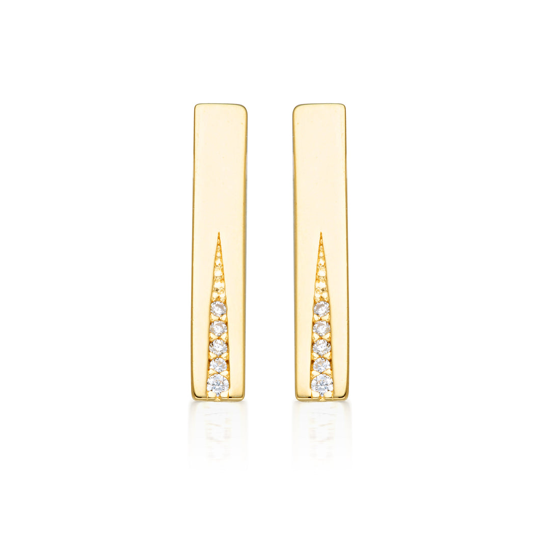 GEORGINI THE LAYERED EDIT GILDED EARRINGS GOLD