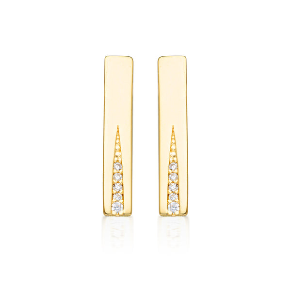 GEORGINI THE LAYERED EDIT GILDED EARRINGS GOLD