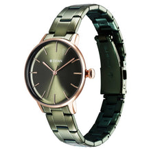 Load image into Gallery viewer, Titan TGIF Quartz Analogue Green Dial Green Stainless Steel Strap Watch for Women