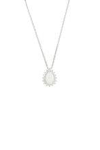 Load image into Gallery viewer, OPAL GLOW ROZELLE WHITE CREATED OPAL PENDANT SILVER