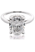 Load image into Gallery viewer, SYDNEY SOIRÉE ELAINE CUSHION CUT RING SILVER