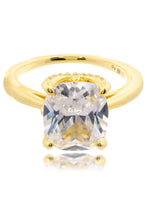 Load image into Gallery viewer, SYDNEY SOIRÉE ELAINE CUSHION CUT RING GOLD