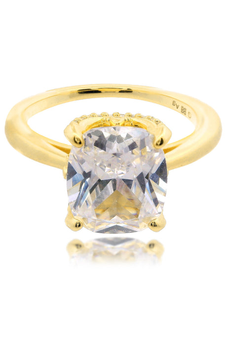 SYDNEY SOIRÉE ELAINE CUSHION CUT RING GOLD