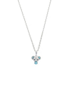 Load image into Gallery viewer, OPAL GLOW BLUE CREATED OPAL KOALA PENDANT SILVER