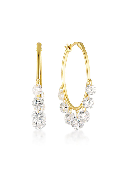 MIRAGE EDITH HOOP EARRINGS GOLD