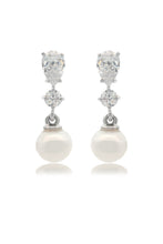 Load image into Gallery viewer, CHIC NOEL FRESHWATER PEARL PYRMONT EARRINGS SILVER