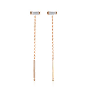 GEORGINI THE LAYERED EDIT TATU EARRING ROSE GOLD