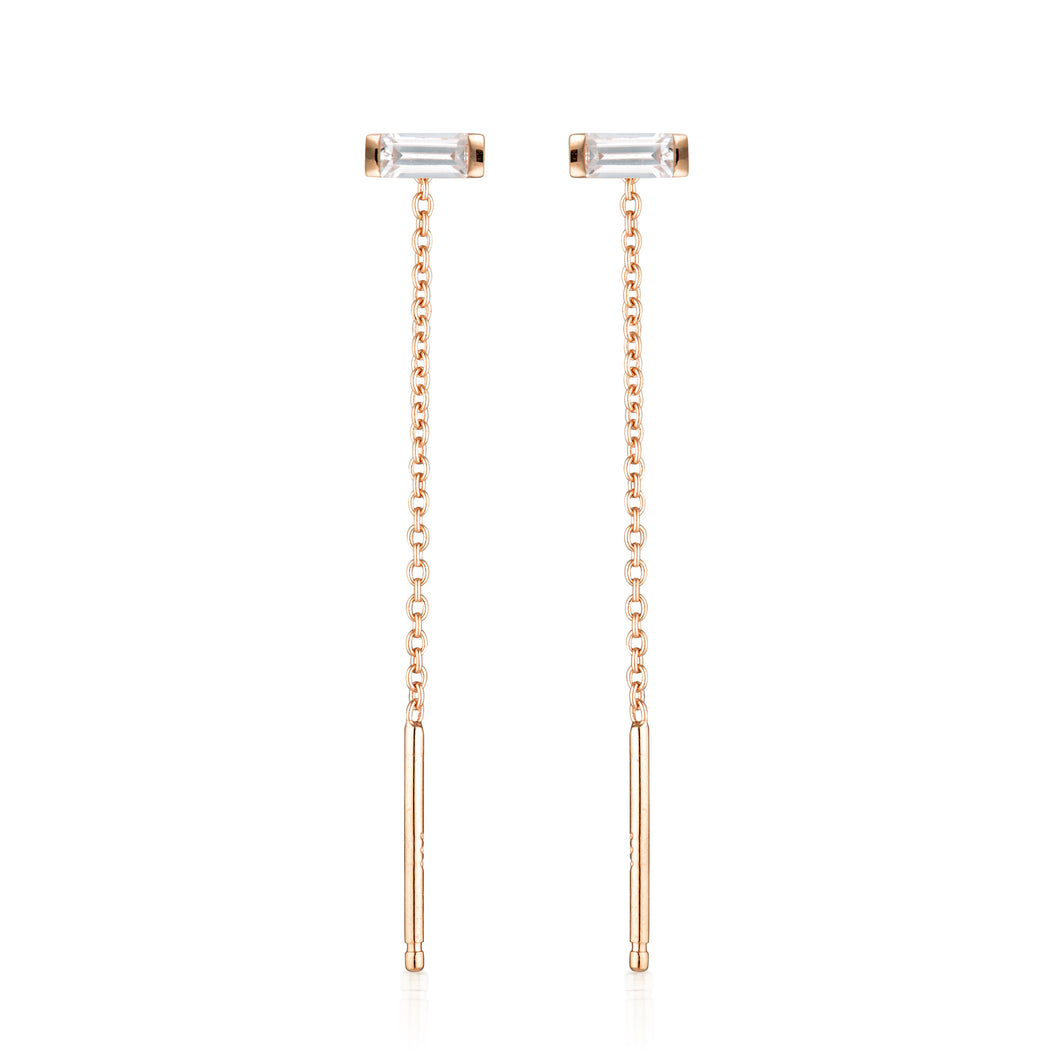 GEORGINI THE LAYERED EDIT TATU EARRING ROSE GOLD