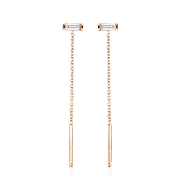 GEORGINI THE LAYERED EDIT TATU EARRING ROSE GOLD