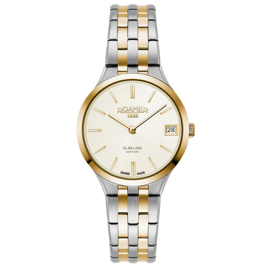 Roamer Slim-Line Classic Ladies Two-Tone 30mm Watch