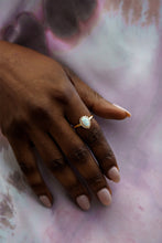 Load image into Gallery viewer, OPAL GLOW ROZELLE WHITE CREATED OPAL RING GOLD