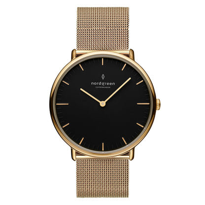 Nordgreen Native 32mm Gold Milanese Mesh Watch