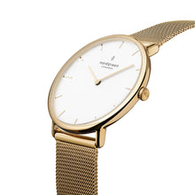 Load image into Gallery viewer, Nordgreen Native 32mm Gold Mesh Watch