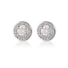 Load image into Gallery viewer, MILESTONE HALO EARRINGS IN SILVER