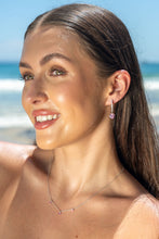 Load image into Gallery viewer, MIRAGE MOSSMAN MORGANITE EARRINGS SILVER