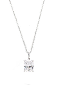 SYDNEY SOIRÉE  ELAINE CUSHION CUT PENDANT SILVER