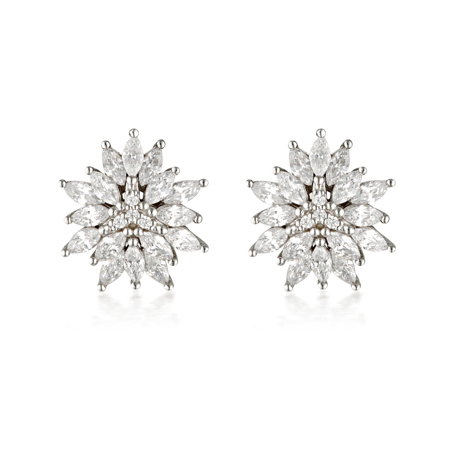 SUMMER SORBET PISTACHIO POMPOM EARRINGS SILVER