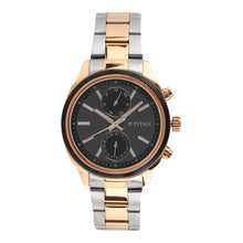 Load image into Gallery viewer, Titan Quartz Multifunction Black Dial Stainless Steel Strap Watch for Men