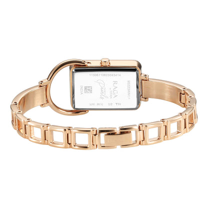 Titan Raga Power Pearls Quartz Analogue Mother Of Pearl Dial Metal Strap Watch for Women