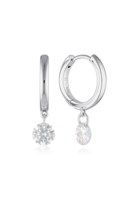 MIRAGE ALICE DROPLET EARRINGS SILVER