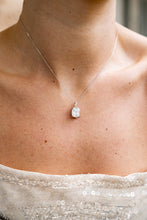 Load image into Gallery viewer, SYDNEY SOIRÉE  ELAINE CUSHION CUT PENDANT SILVER