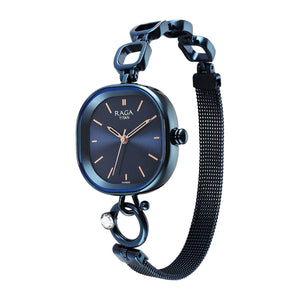 Titan Raga Delight Blue Dial Analogue Metal Strap Watch for Women