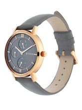 Load image into Gallery viewer, Titan Women&#39;s Regal: Roman Numeral Grey Dial &amp; Leather Strap Watch